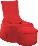 SITTING POINT only by MAGMA Scuba Swing Bean Bag Set koos tugitooliga Punane