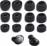 6 paari mustad silikoonist asendusk&otilde;rvaklapid Samsung Galaxy Buds Pro R190 k&otilde;rvaklappidele K&otilde;rvaklapid sobivad laadimiskohvrisse Silikoonist k&otilde;rvaklapid suurus S/M/L