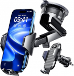 VANMASS 2026 Milit&auml;rische Handyhalterung Auto Upgrade【St&auml;rkste Saugnapf & L&uuml;ftungshaken 】4 in 1 Smartphone Auto Handyhalter 360&deg;drehbar Autohalter auf Armaturenbrett Scheibe f&uuml;r iPhone Samsung,Schwarz