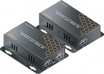 PWAY HDMI Extender 4K, &uuml;le Cat5e/6/7 Ethernet HDMI 40 m 4K @ 30Hz koos Loop Out & IR Return, HDMI pikendus Cat6 kaabli kaudu, Plug & Play, &uuml;hildub PC TV Monitor Projektor PS4 PS5 Xboxiga