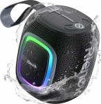 RIENOK Bluetooth-k&otilde;lar V&auml;ike kerge FM-raadio Bluetooth 5.3 Music Box traadita bassikarp 15 tundi m&auml;nguaega Stereo kaasaskantav veekindel TF-kaart USB Stick Must