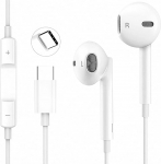 USB-C-Kopfh&ouml;rer, Typ-C-Kopfh&ouml;rer, kabelgebunden, In-Ear-Kopfh&ouml;rer mit Mikrofon und Lautst&auml;rkeregler, Ger&auml;uschunterdr&uuml;ckung, f&uuml;r iPhone 15/16/17, iPad, Samsung Galaxy S25/S24/S23/S22/S21, Pixel 7/6