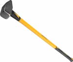 Roughneck 4kg kollane klaaskiust k&auml;epidemega teraspea konvex haamer 50-58 HRC