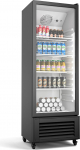 Klarstein GrandCooler 270L Drinks Fridge - Double Glazed Door, LED Lighting, Mechanical Thermostat, 0&deg;C to 10&deg;C, 4 Wheels, Energy Class B
