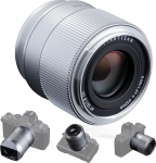 TTArtisan 56 mm F1.8 Lens for Z Mount Autofocus Lens APS-C Frame Cameras ZFC Z50 Z5 Z6 Z6II Z7 Z7II Z9. (Silver)