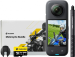 Insta360 X3 mootorratta komplekt - veekindel 360&deg; tegevuskaamera 1/2-tollise sensoriga, 5,7K 360&deg;, 72MP 360&deg; fotod, stabiliseerimine, 2,29-tolline puuteekraan, vibratsiooni tagasiside, AI redigeerimine, otse&uuml;lekanne