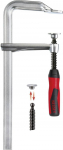 Bessey GZ80-12-2K t&auml;isterasest lauaklamber, hall/punane, 800/120 mm