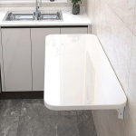 WallMounted Folding Table SpaceSaving Drop Leaf Desk for Small Spaces Ideaalne k&ouml;&ouml;k s&ouml;&ouml;gituba v&otilde;i pesumaja Lihtne kokkupandav Floating Design