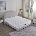 V6 Box Spring voodi (200 x 200 cm H3, beež v&otilde;i hall) (Hall)