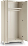 Julian Bowen Cameo 2 Door Wardrobe - Stone White
