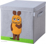 LIFENEY Meets Die Hiire hoiukarp koos kaanega lastele - ikoonilise hiirega kast m&auml;nguasjade hoiustamiseks - 33 x 33 x 33 cm Sobib klassikalistele kuubikutele riiulitele