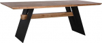 Riess Ambiente Grand Oak Design s&ouml;&ouml;gilaud 240 cm Natural Black Wild Oak Solid Wood s&ouml;&ouml;gilaud K&ouml;&ouml;gilaud Puidust laud Puidust laud