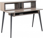 Gator Frameworks Elite Series Studio Desk Workstation with 4U Adjustable Shelves and Sliding Keyboard Tray (GFW-ELITEDESK-GRY) Grey