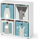 Vicco laste riiul 4 6 v&otilde;i 8 kambriga, sealhulgas laste kokkupandavad kastid, raamaturiiul, riiul, m&auml;nguasjad (4)