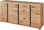 Stella Trading Sonos sahtlitega riidekapp puidust, vana k&auml;sit&ouml;&ouml; tamme v&auml;limusega, FSC sertifitseeritud, kaasaegne kapp, palju panipaiku, 173 x 86 x 42 cm (B x K x S)