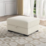 Hoiuruumiga v&auml;ljaheide, 88 x 69 x 45 cm, diivanijalats, polsterdatud v&auml;ljaheide, jalakoht, osman, istmekast, istmekast, jalats, hoiukast elutuppa, magamistuppa, Corduroy kangas, pehmest materjalist