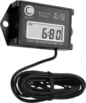Jayron JR-HM026 Tachometer for Digital Operating Hour Meter, Maintenance Reminder, Maximum Speed Recall for ZTR Lawnmower, Tractor Generator, Outboard ATV, Motorcycle, Snowmobile