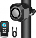 Cruxer jalgratta alarms&uuml;steem koos USB-laetavaga, vargusvastased tarvikud, vargus kaugjuhtimispuldiga, traadita, jalgratta lukk, alarmi ripats rolleri, MTB, Ebike, E Scooteri jaoks