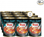Buss Asia Soups - Bihun Soup Original Indoneesia stiilis - Kerge Aasia supp paprika, kanaliha ja klaasnuudlitega - Kiire valmistoit soojendamiseks mikrolaineahjus ja potis - 12 x 400 g