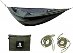 OneTigris Kompound Travel Hammock 1 Person Outdoor Hammock with Mosquito Net Reusable Packaging 260 x 130 cm Army Green