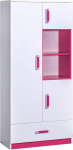 Trafiko High Cabinet Cupboard Bookcase Bedroom Furniture for Children's Bedrooms