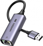 UGREEN USB 2.5G LAN adapter Ethernet adapter USB 3.0 ja RJ45 2500Mbps Gigabit v&otilde;rguadapter alumiiniumile &Uuml;hildub s&uuml;learvuti, arvuti Windows 11/10/8, macOS jne. all.