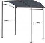 Outsunny Barbecue Gazebo 215 x 150 x 220 cm Vetth&uuml;lgav aiamaja Gazebo kumera katusega, aiamaja Gazebo konksudega, BBQ Gazebo, aiamaja telk, grillimis telk, peotelk aeda, peole, piknikule, grillimiseks,