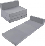 MeMoreCool Kokkupandav p&otilde;randapadi &uuml;he voodi, k&otilde;rge tihedusega vaht, kokkupandav diivan, tool, Z-voodi, kokkupandav futon madrats, kaasaskantav k&uuml;lalisvoodi, kokkupandav diivan magamiseks, auto telk, reisimine, hall