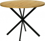 &Uuml;mmargune s&ouml;&ouml;gilaud, 100 cm, k&ouml;&ouml;gilaud, kaasaegne s&ouml;&ouml;gilaud, sobib s&ouml;&ouml;gituppa, elutuppa, k&ouml;&ouml;ki, s&ouml;&ouml;gilaud &uuml;mmargune puidust 4-6 inimesele, pruun, 100 x 100 x 75 cm.