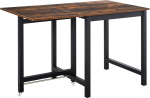 HOMCOM s&ouml;&ouml;gilaud pikendatav kokkupandav ristk&uuml;likukujuline k&ouml;&ouml;gilaud 4-6 inimesele ratastega metallist s&ouml;&ouml;gilaud 118 x 70 x 76,5 cm pruun