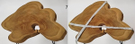Teak puidust kokkupandav kohvilaud Teak puidust laud kokkupandav elutuba (mudel 7)