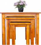 Ensemble de table de salle &agrave; manger Oak ensemble en bois solid 3 table basse table petit board en bois / extr&eacute;mit&eacute; / lamp / salon ensemble de table