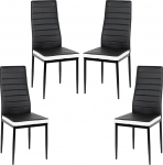 homewell s&ouml;&ouml;gitoolid, 4 k&ouml;&ouml;gitooli komplekt, kaasaegne disain mugavate istmepatjade ja seljatoega toolid, mis sobivad k&ouml;&ouml;ki v&otilde;i kontorisse