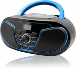 Kaasaskantav CD raadio - laste CD m&auml;ngija Boombox USB sisendiga | AUX sisend | k&otilde;rvaklapipesa | USB m&auml;ngija | FM raadio (ei AM) | kompaktne s&uuml;steem 2 x 2 W RMS