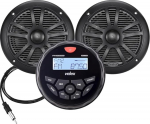 Veekindel Bluetooth Marine Stereo 2 x 6,5-tolline must k&otilde;larite vastuv&otilde;tja DAB+/AM/FM raadioga, mis striimib muusikat paatidel Golf Carts ATV UTV ja Spa (DAB+)