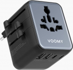 Maailma reisiadapter 28 W, universaalne reisipistik 3 USB-C ja 2 USB-A, pistikupesa adapter Euroopas, &Uuml;hendkuningriigis, Austraalias, Jaapanis, Tais, reisiadapter USA, reisipistikupesa adapter maailmas, reisiadapter, reisiadapter