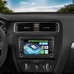 CAMECHO [8-tuumaline] 4+64G Android 13 Carplay/Android Car/DSP autoraadio VW Golf 5 6 Touran Polo, 7-tolline puuteekraan Bluetooth 5.0 WiFi GPS DSP FM RDS raadio Mirror Link + 32 Band EQ