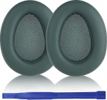 Aiivioll k&otilde;rvapadjad asendus JLab JBuds Lux ANC k&otilde;rvaklappide k&otilde;rvaklappide jaoks, k&otilde;rvapadi padi k&otilde;rvaklappide k&otilde;rvapadjadega, valgu nahast ja m&auml;luvahust k&otilde;rvapadjad (roheline)