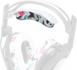 WC BandZ A40 - Wicked Cushions'i t&auml;iustatud peapaela asenduskomplekt Astro A40 TR ja A40 Gen 4 jaoks | Parem mugavus, stiil ja lihtne paigaldus | 90ndate valge v&auml;rvus