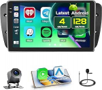 9-tolline [Incell Touch Screen] Android 15 autoraadio Seat Ibiza 2009-2013 juhtmevaba Carplay Android autole, 4+128G raadio Bluetooth/GPS/tagasi vaatekaamera/FM/RDS/EQ/WiFi/SWC/UIga
