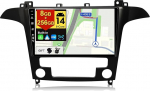 BXLIYER - [8G+256G, 8-Core] - Android 14 IPS autoraadio Ford S-Max (2007-2015) - Traadita CarPlay/Android Car/DSP - LED-kaamera ja mikrofon - 9-tolline 2 DIN - DAB roolijuhtimispult kiire boot 360-CAM