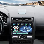 Qualcomm 8 Core 4+64G CAMECHO Android 13 autoraadio Ford Mondeo 3 2004-2007 (luukp&auml;ra) koos Sat Navi Carplay Android Car, Double DIN raadio 9-tollise puuteekraaniga Bluetooth 5.1 RDS 32EQ DSP + HD
