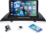 CAMECHO Android 15 Qualcomm 8-tuumaline satelliitnavigatsiooni autoraadio 4+64G BMW X3 E83 2004-2010 jaoks koos tagurduskaameraga Canbus, 9-tolline traadita Carplay Bluetooth-raadio koos Android auto GPS WiFi FM/RDS DSP IPS-ga