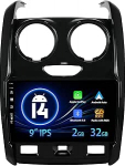 Autoraadio Renault Duster 2015-2020 Android 14 koos kaameraga Carplay Android Car 9-tolline IPS 2G + 32G toetus DAB/WiFi/BT5.0/USB/MirrorLink/SWC/FM/RDS Double DIN