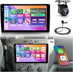 Rimoody 4G+128G Autoradio Android f&uuml;r Opel Zafira/Antara/Astra 2006-2010 9 Zoll Wireless Carplay Bildschirm IN-Cell mit Touchscreen Android Auto FM/RDS/EQ Navi GPS Mirror Link Bluetooth Tagfahrkamera