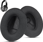 QuietComfort 35 / QC 35ii asendusk&otilde;rvaklapid Bose k&otilde;rvaklappidele, mis &uuml;hilduvad Bose QC45 QC35 QC25 QC2 QC15 / Around-Ear 2 AE2i AE2w / SoundTrue ja SoundLink seeria (must)