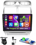 4+64G Autoradio f&uuml;r Toyota Aygo/Peugeot 107/Citroen C1 2005-2014 Android 15 mit 10'' In-Cell Bildschirm Unterst&uuml;tzung Wireless Carplay und Android Auto Mirror Link Radio FM/RDS GPS WIFI BT SWC