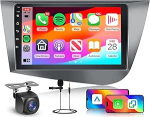 4G + 64G Androidi autoraadio Seat Leon 2 MK2 2005-2012 juhtmevaba Carplay Android Car Mirrorlinkiga, Hodozzy Radio 9-tolline puuteekraan koos Navi, Bluetooth, WiFi, DSP, FM/RDS raadio, tagantj&auml;rele vaatamise kaameraga