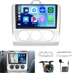 [8Cores 4G + 64G] Hikity Car Radio Android 15 Ford Focus Mk2 Mk3 Exi MT 2 3 2004-2011 9-tolline puuteekraaniga autoraadio 1280 x 720 piksliga 32EQ FM RDS Wireless Carplay Android auto navigatsiooniga