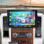 [8 Core, 4G + 64G] Android 13 Auto Stereo Double DIN raadio koos juhtmevaba CarPlay Android autoga, 9-tolline QLED puuteekraaniga peaosa koos GPS, WiFi BT 32EQ DSP, Mirrorlink, roolijuhtimine, FM AM